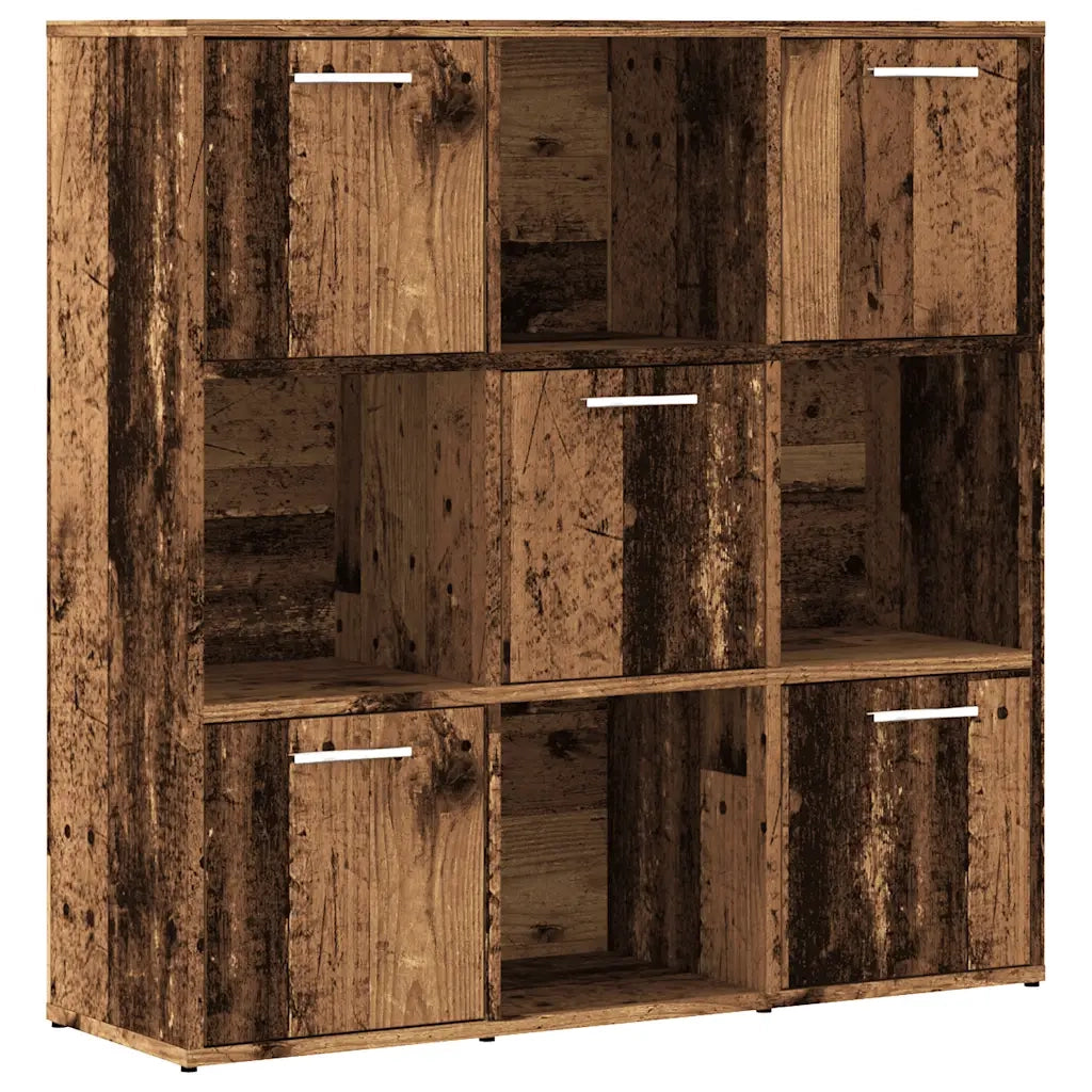 Libreria Legno Antico 90x28x90 cm in Legno Multistrato 856058