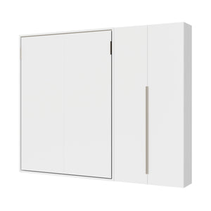 Letto Matrimoniale Francese A Scomparsa 140 Versia Con Armadio Dx 2 Ante Bianco