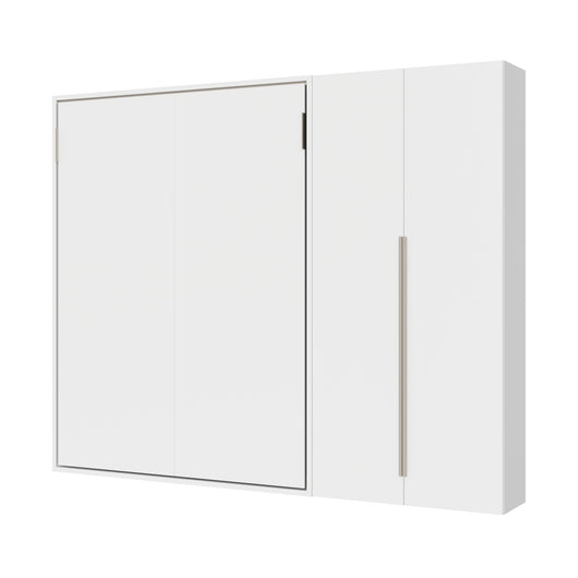 Letto Matrimoniale Francese A Scomparsa 140 Versia Con Armadio Dx 2 Ante Bianco