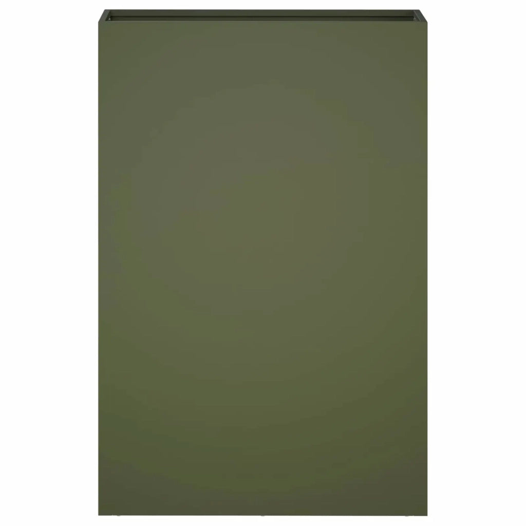 Vaso da giardino 2 pz Verde Oliva 50 x 20 x 75 cm 8005463