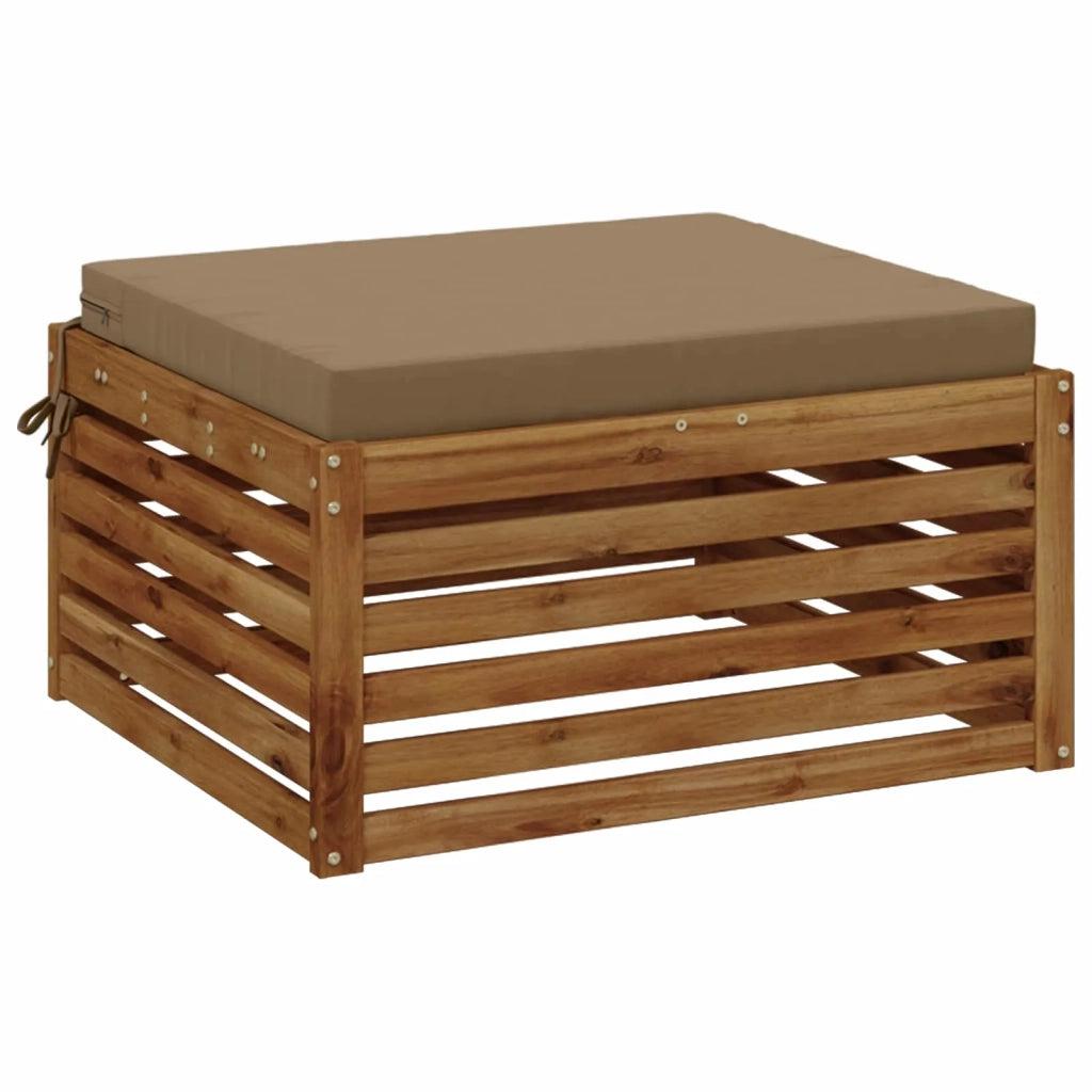 Cuscino per Sedia in Unico Pezzo SOEST 100% Poliestere Tortora 944927