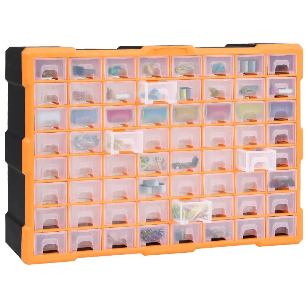Mobile Contenitore con 64 Cassetti 52x16x37,5 cm CFW6582846