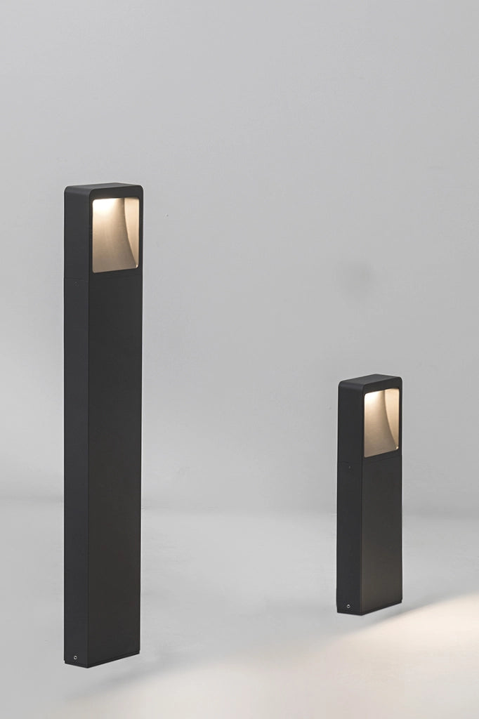 BRAD Bollard da Esterno - Paletto LED 7W 49° 3000K IP65 in Alluminio Verniciato Antracite Altezza 65cm - Rossini Group