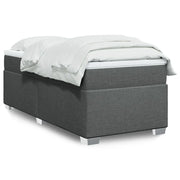 Giroletto a Molle con Materasso Grigio Scuro 90x200 cm Tessuto 3285103