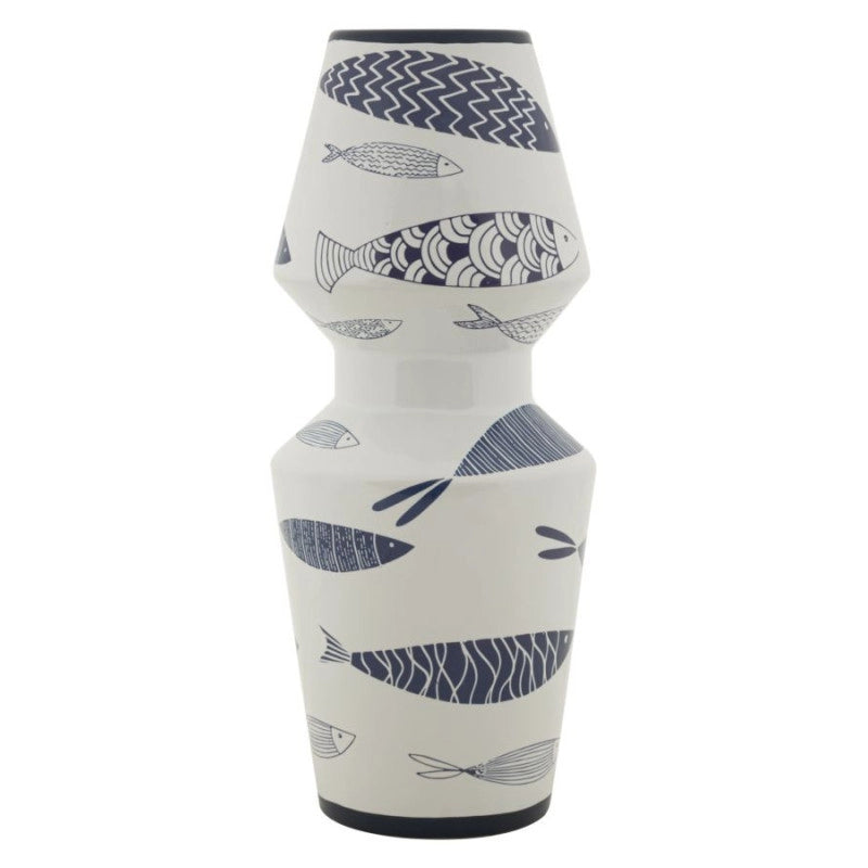 Vaso Ceramica Amica Fish Double cm ø 14x34