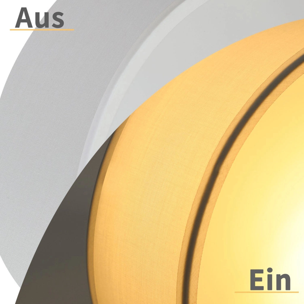 ZMH Lampada da soffitto plafoniera moderna rotonda bianca 30 cm E27 paralume per soggiorno cucina ingresso