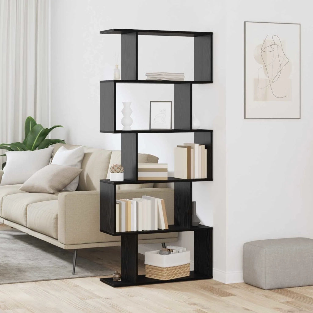 Armadio per Libri Rovere Nero 70 x 24 x 161 cm 879669