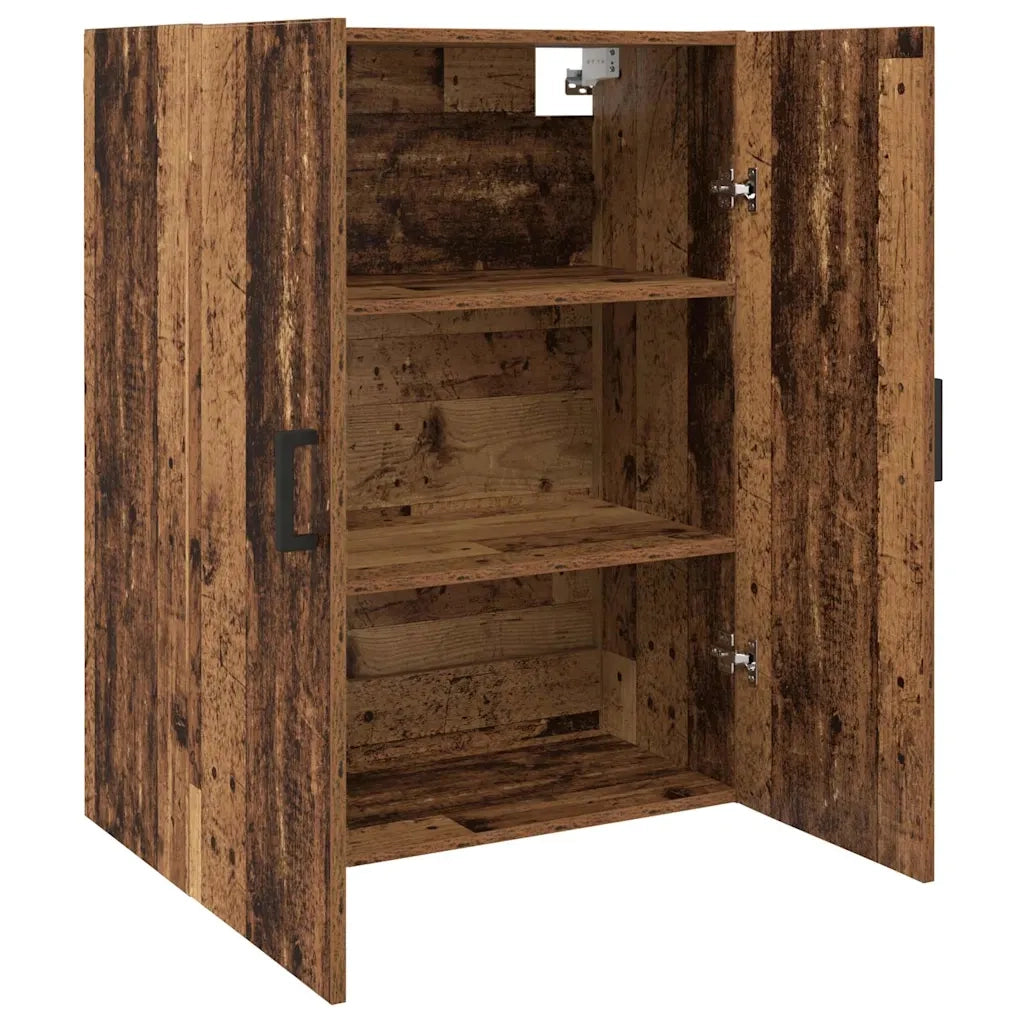 Mobiletto a muro 2 pcs Legno vecchio 69,5 x 34 x 90 cm
