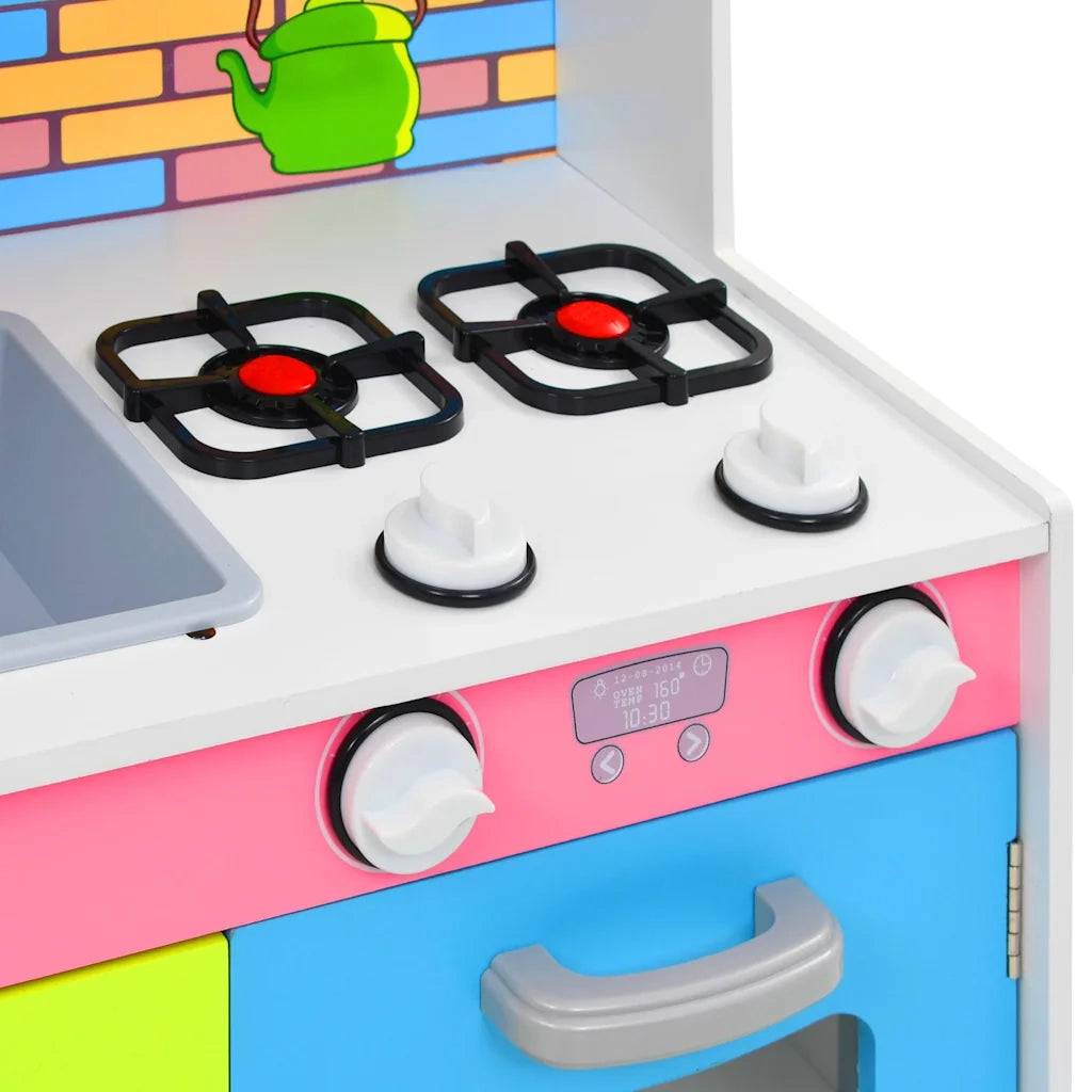 Cucina Giocattolo per Bambini in MDF 80x30x85 cm Multicolore CFW4780781