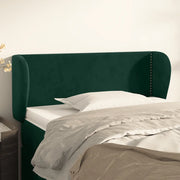 Testiera ad Orecchio Verde Scuro 83x23x78/88 cm in Velluto