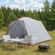Tenda a tunnel Grigio e arancione 4 persone