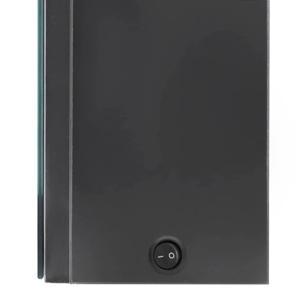 Mobile da bagno con specchio LED 50 x 13 x 70 cm MDF grigio 02_0006596