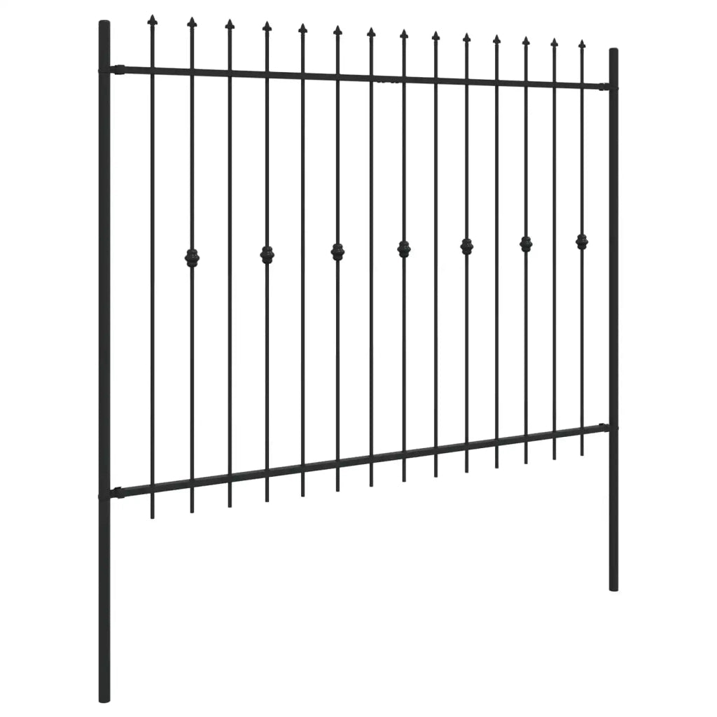 Recinzione a punte Asten Nero 200 x 200 cm 42030084