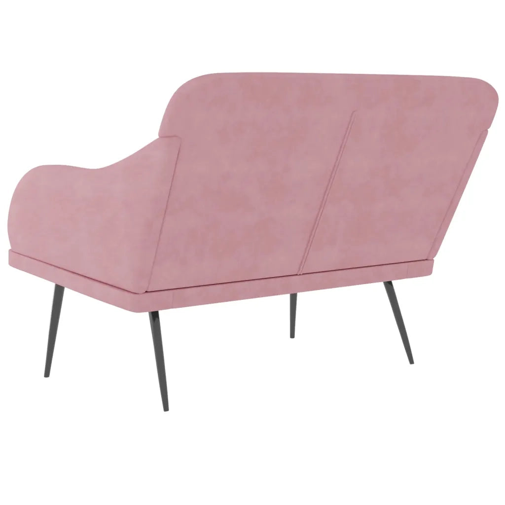 Panca Rosa 110x76x80 cm in Velluto CFW8225477