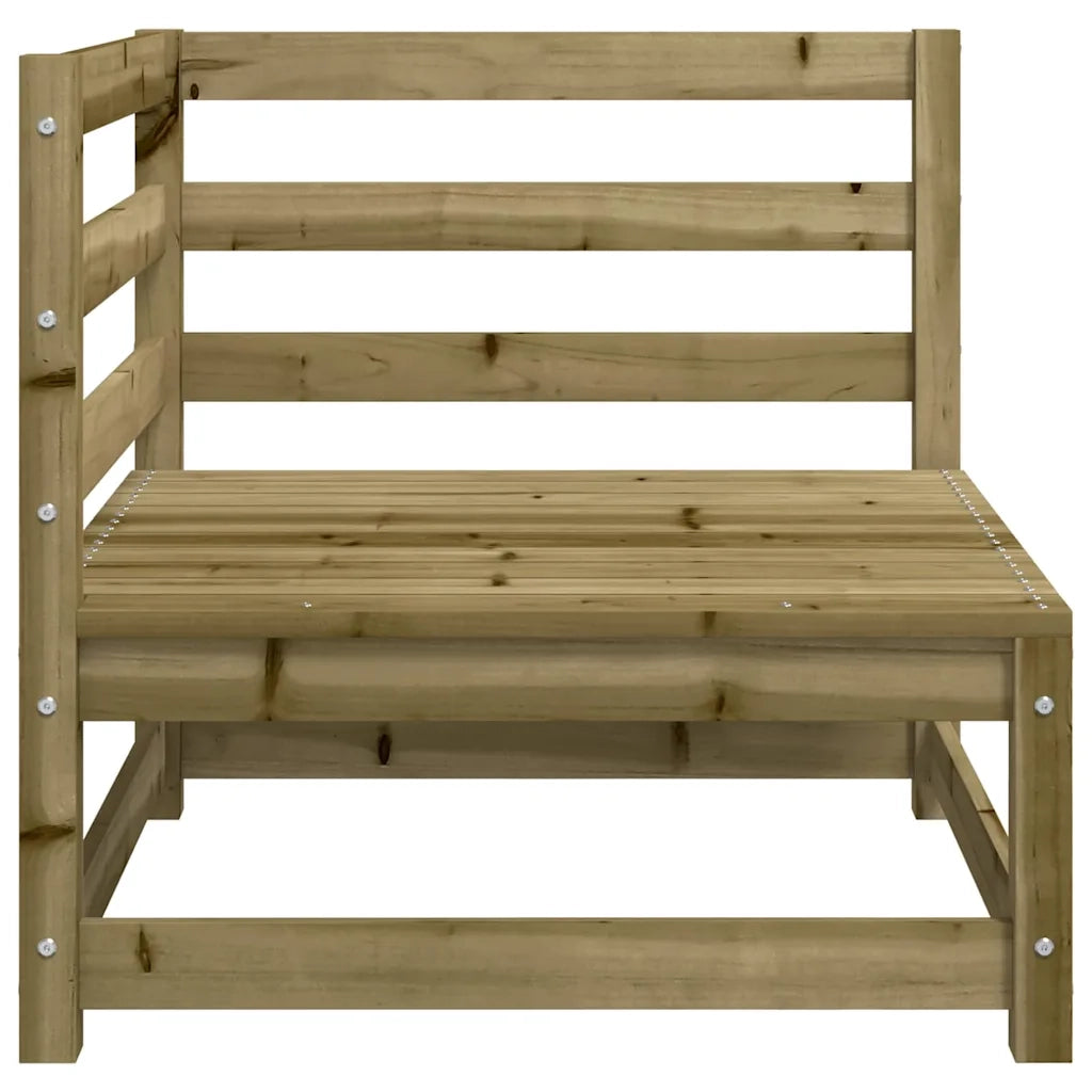 Divano Angolare da Giardino-Sofa da giardino 70x70x67 cm Legno Pino Impregnato