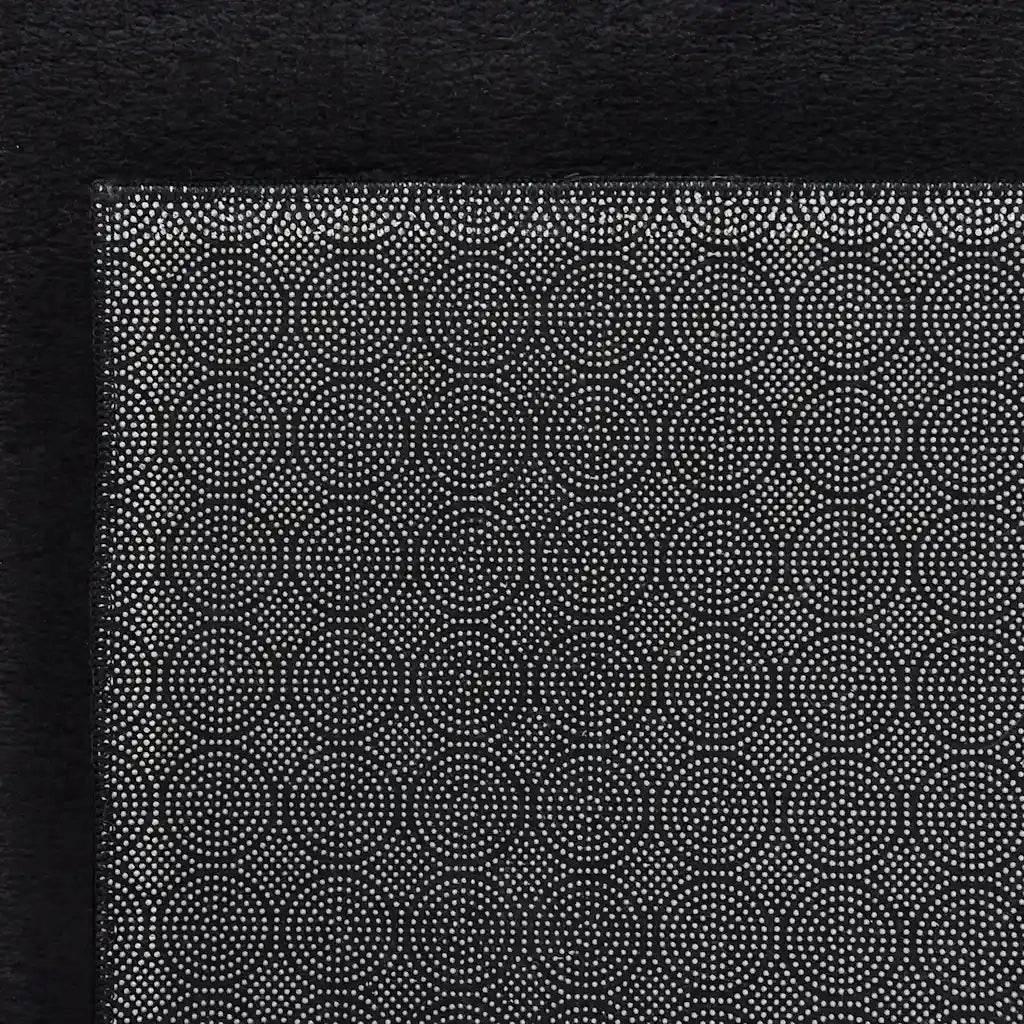 Tappeto Lavabile Soffice Pelo Corto 160x230 cm Antiscivolo Nero