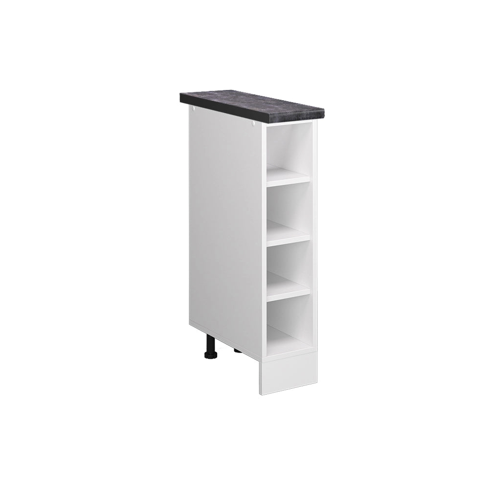 Vicco Scaffale da cucina Bianco 20 cm , PL Antracite