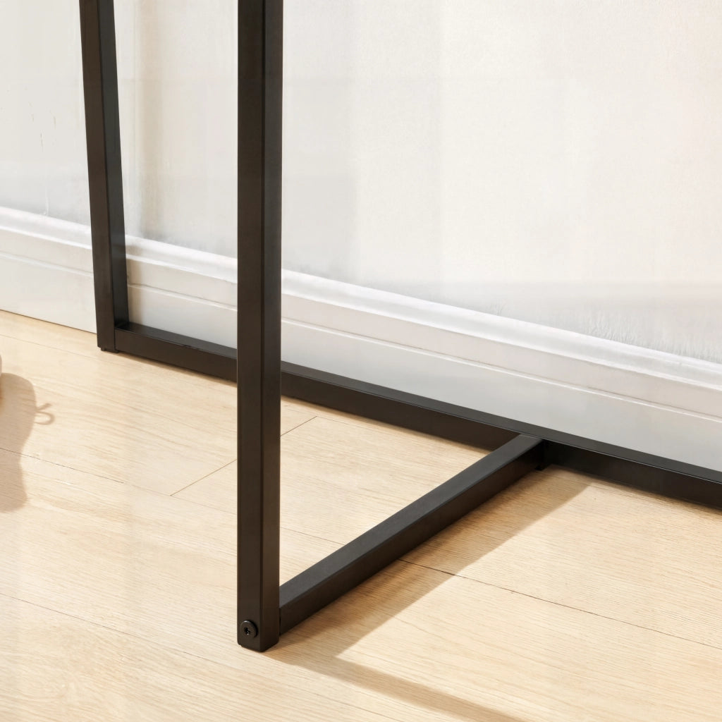 Stand Appendiabiti Norjad 160 x 80 x 41 cm in Metallo - Nero [en.casa]
