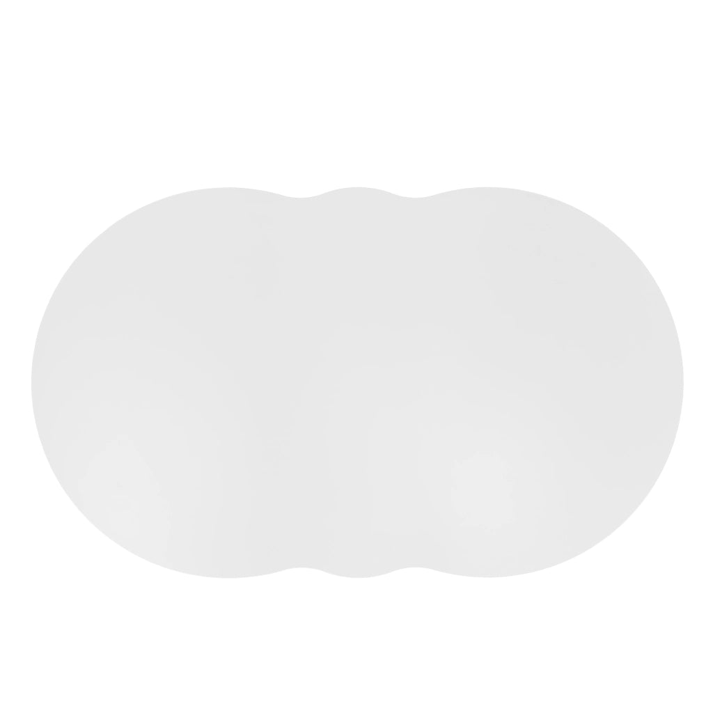 Tavolino da caffè a Forma di Nuvola con 1 Cassetto Push-to-Open e 1 Vano a Giorno; Stile Moderno; in Pannelli di Particelle; 100×60×40;5 cm; Bianco