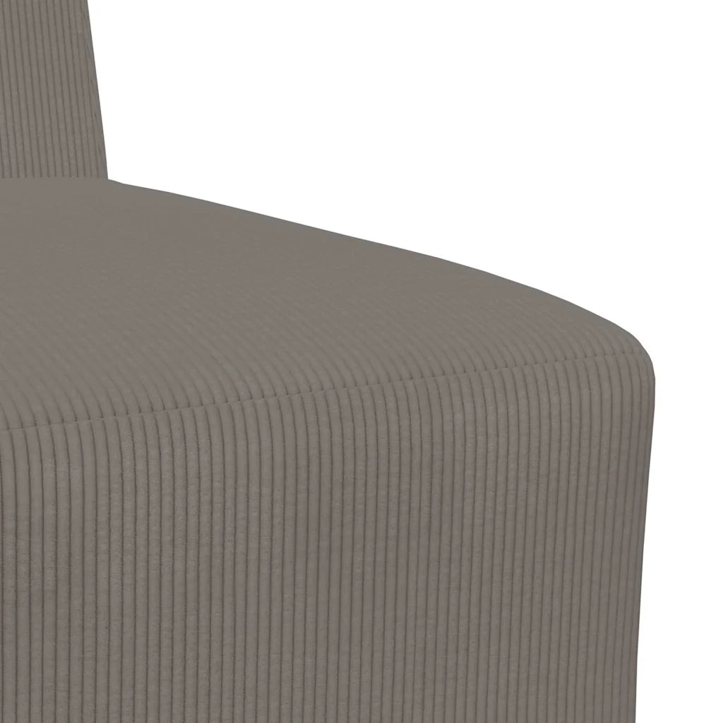 vidaXL Unità di Divano Modulare Senza Braccioli 3 pcs Grigio chiaro