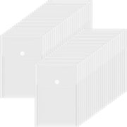 Documentenvakken trasparenti in plastica, 50 pezzi, formato A6, slijtvast, waterdicht, dimensioni 120 x 170 x 1,6 mm, Documententas.