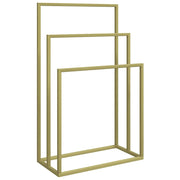 Portasciugamani da terra color oro 48 x 24 x 79 cm ferro 02_0005528