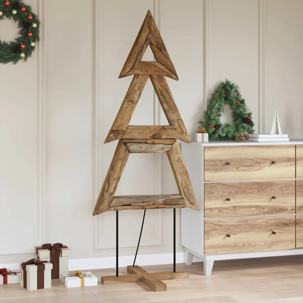 Albero di Natale Marrone 181 cm Legno massello di teak 42017929