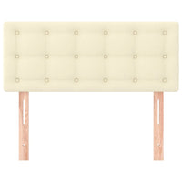 Testiera Crema 80x5x78/88 cm in Similpelle