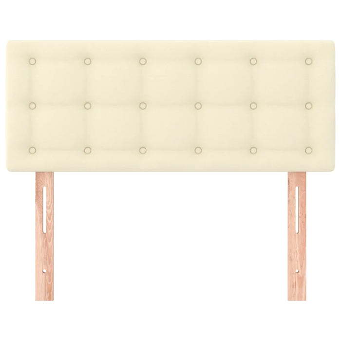 Testiera Crema 80x5x78/88 cm in Similpelle