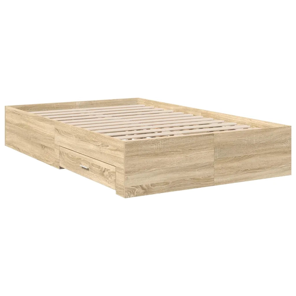 Struttura del letto Marrone 120 x 200 cm Legno multistrato 3345114
