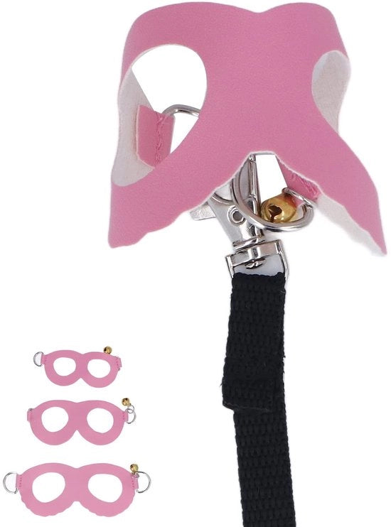 Set di Cinture per Animali da Compagnia - 3 Dimensioni - Inclusa Cintura - Cinture per Gatti/Cavie - Cinture in Pelle Sintetica - Cinturini in Nylon