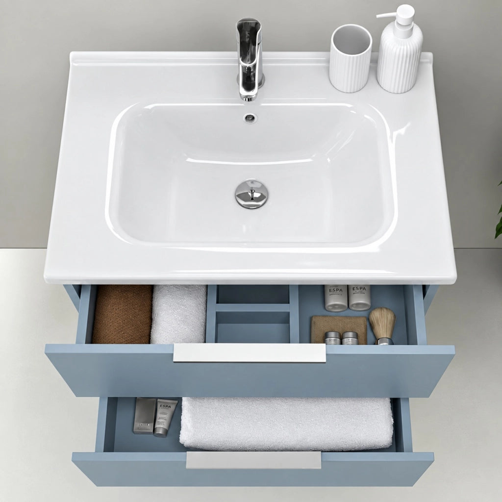 MOBILE BAGNO RIALTO 80X46XH53CM AZZURRO POLVERE