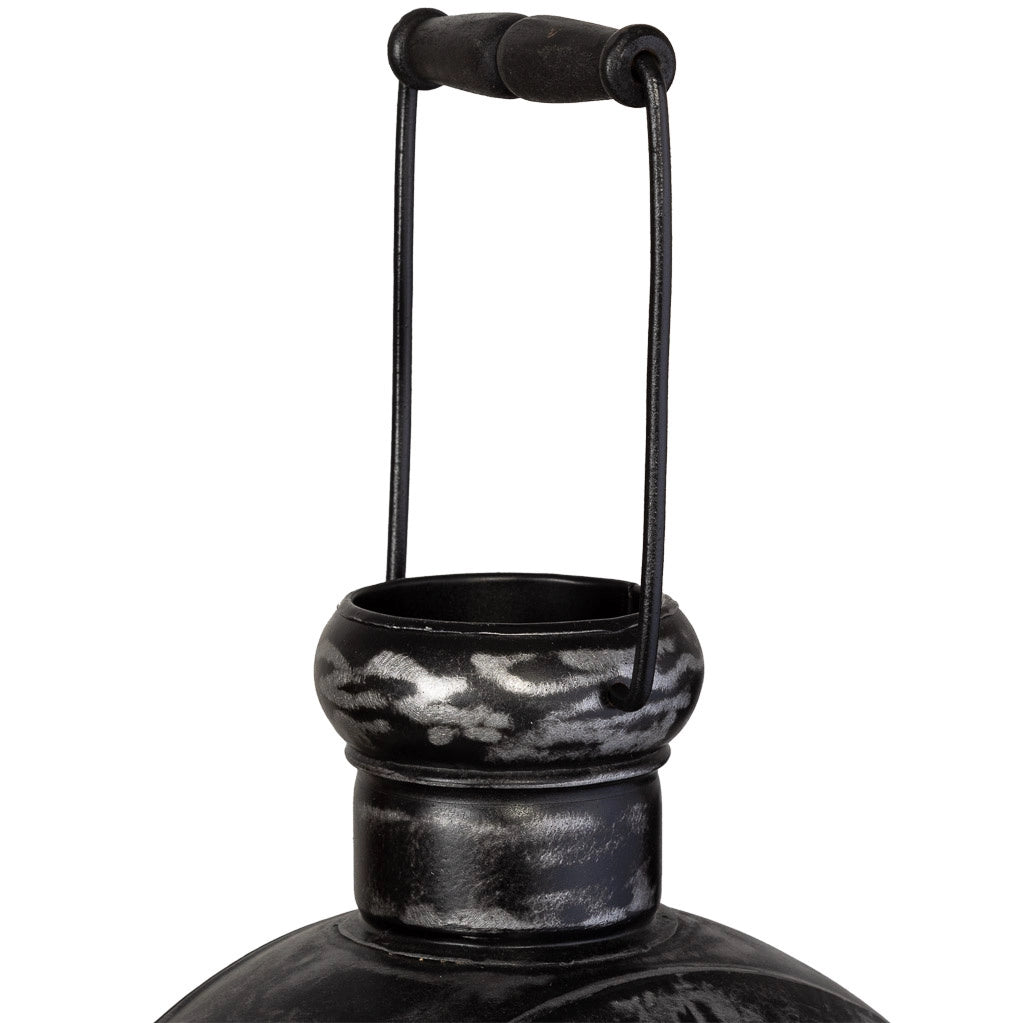 Candelabro metallo nero 29x21x40
