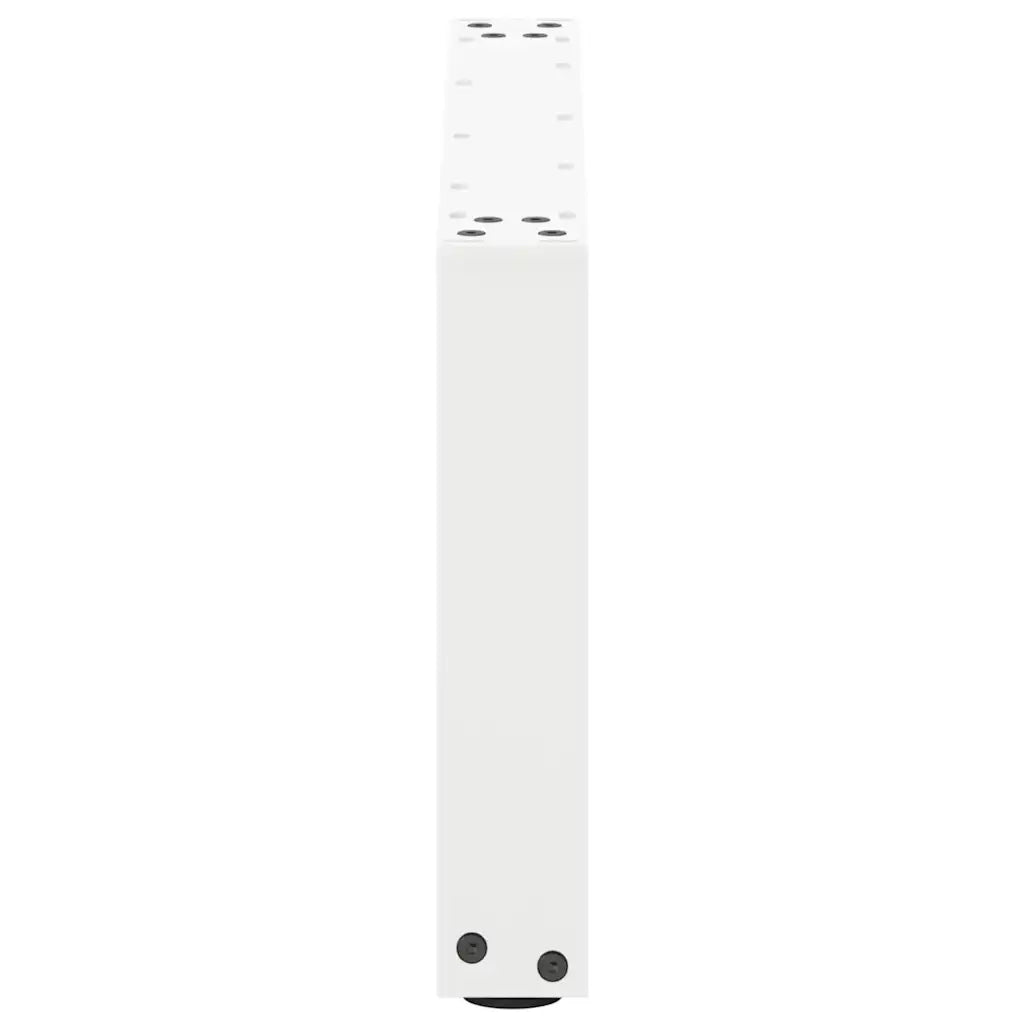 Gambe per Tavolino da Caffè a Forma di U 2 pz Bianche 60x(30-31) cm Acciaio 4013141