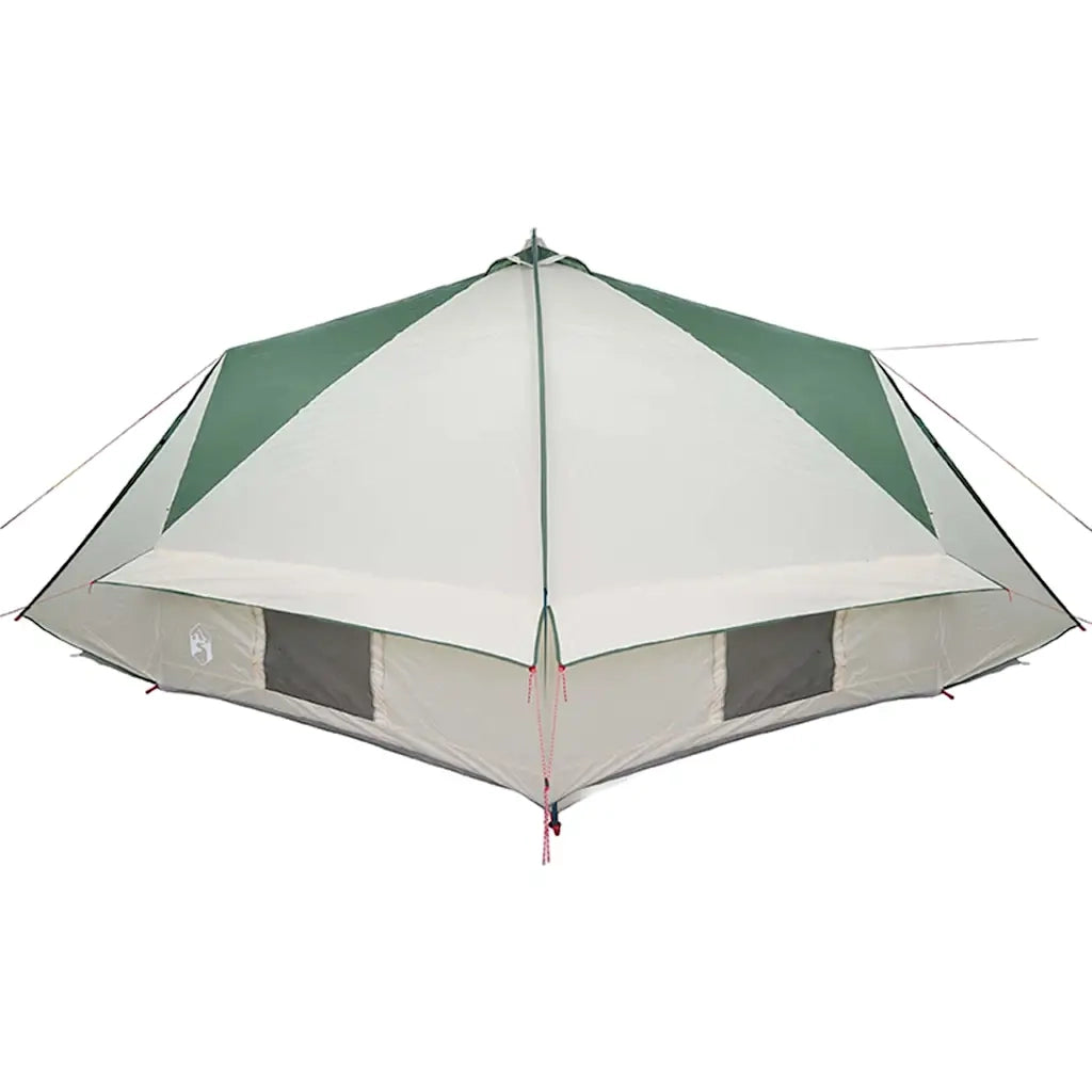 Tenda Teepee per 10 persone Verde e Bianco 567 x 470 x 242 cm 42004065
