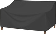 Ombrellone per giardino, impermeabile, 600D copertura, tavolo da giardino con finestre di ventilazione, copertura per tavolo da giardino, telo di protezione per giardino, protezione del tavolo da giardino contro il vento, protezione UV, nero (213 x 94 x