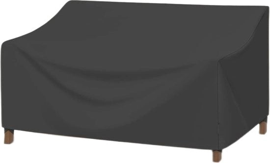 Ombrellone per giardino, impermeabile, 600D copertura, tavolo da giardino con finestre di ventilazione, copertura per tavolo da giardino, telo di protezione per giardino, protezione del tavolo da giardino contro il vento, protezione UV, nero (213 x 94 x