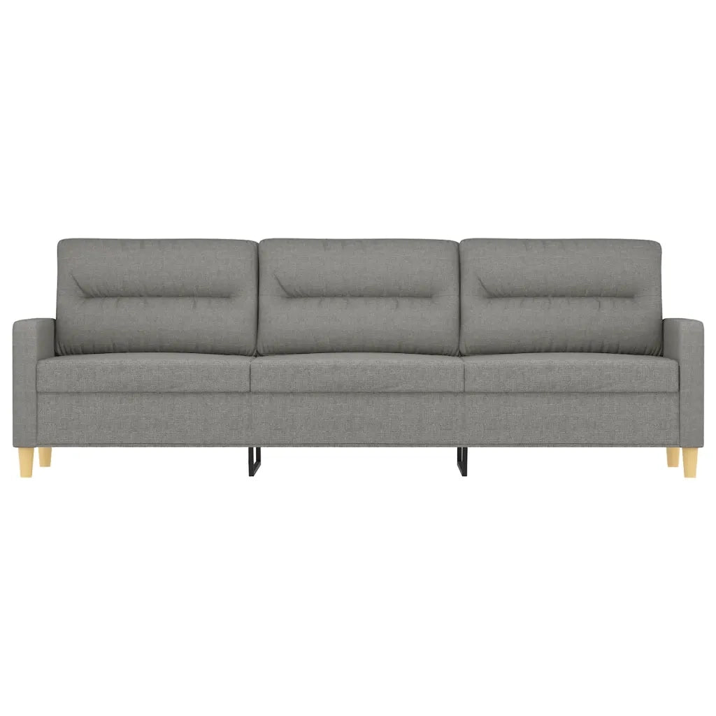 Divano a 3 Posti Grigio Scuro 210 cm in Tessuto 348808