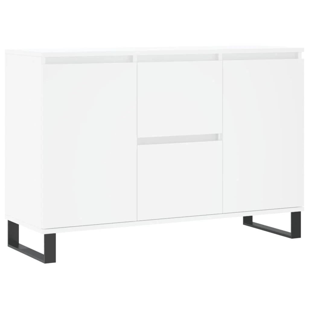 Buffet credenza cassettiera mobiletto mobile contenitore organizer per cucina soggiorno salotto 104 x 35 x 70 cm legno ingegnerizzato bianco 02_0030185