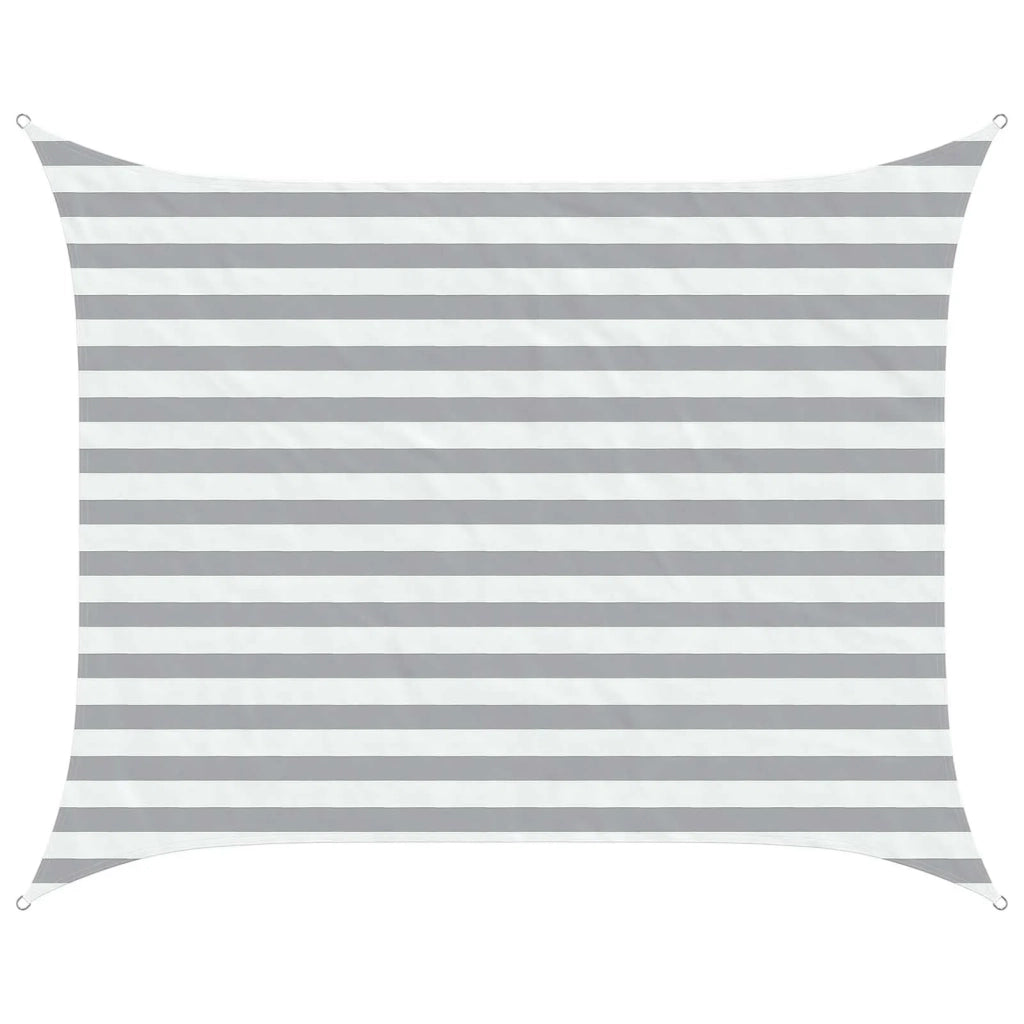 Vela da ombra solare Grigio chiaro e bianco 2 x 2,5 m