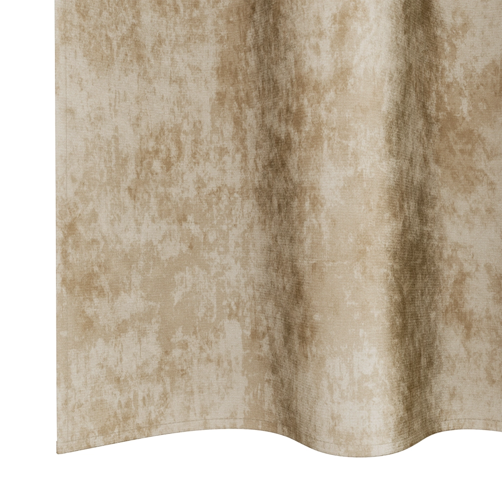 Tende di velluto 2 pz con occhielli panna 140x140 cm