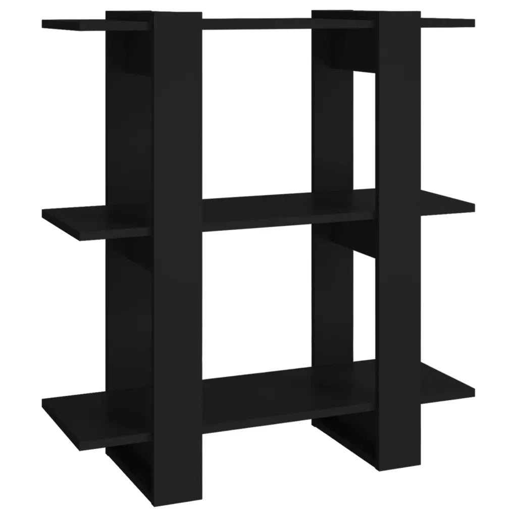 Divisorio-Paravento Nero 80x30x87 cm