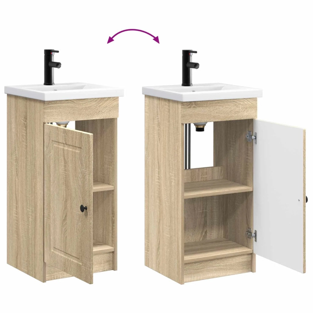 Mobile da bagno con lavabo Rovere Sonoma 42 x 40 x 84,5 cm