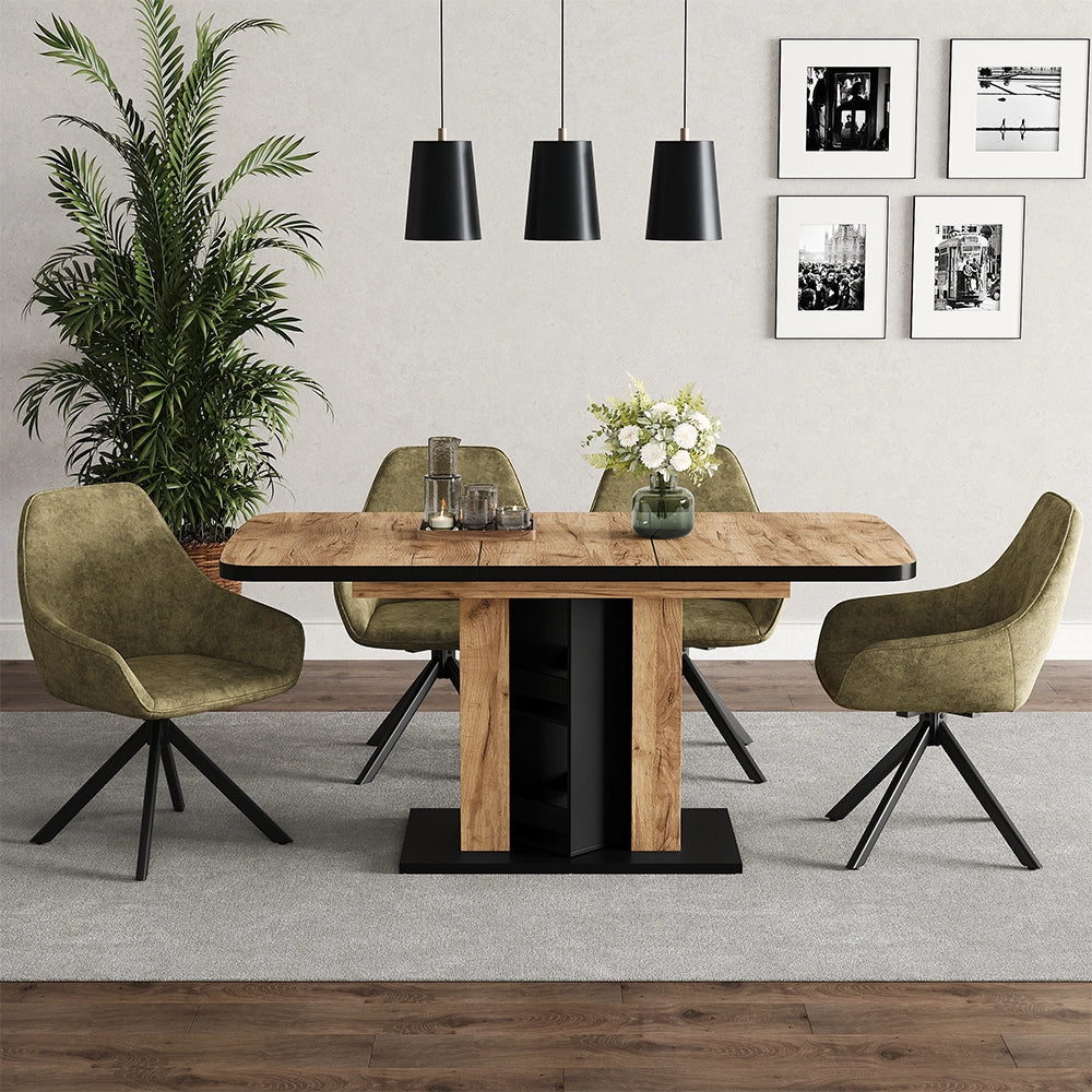 Vicco tavolo da pranzo allungabile Quercia dorata 120 x 80 cm