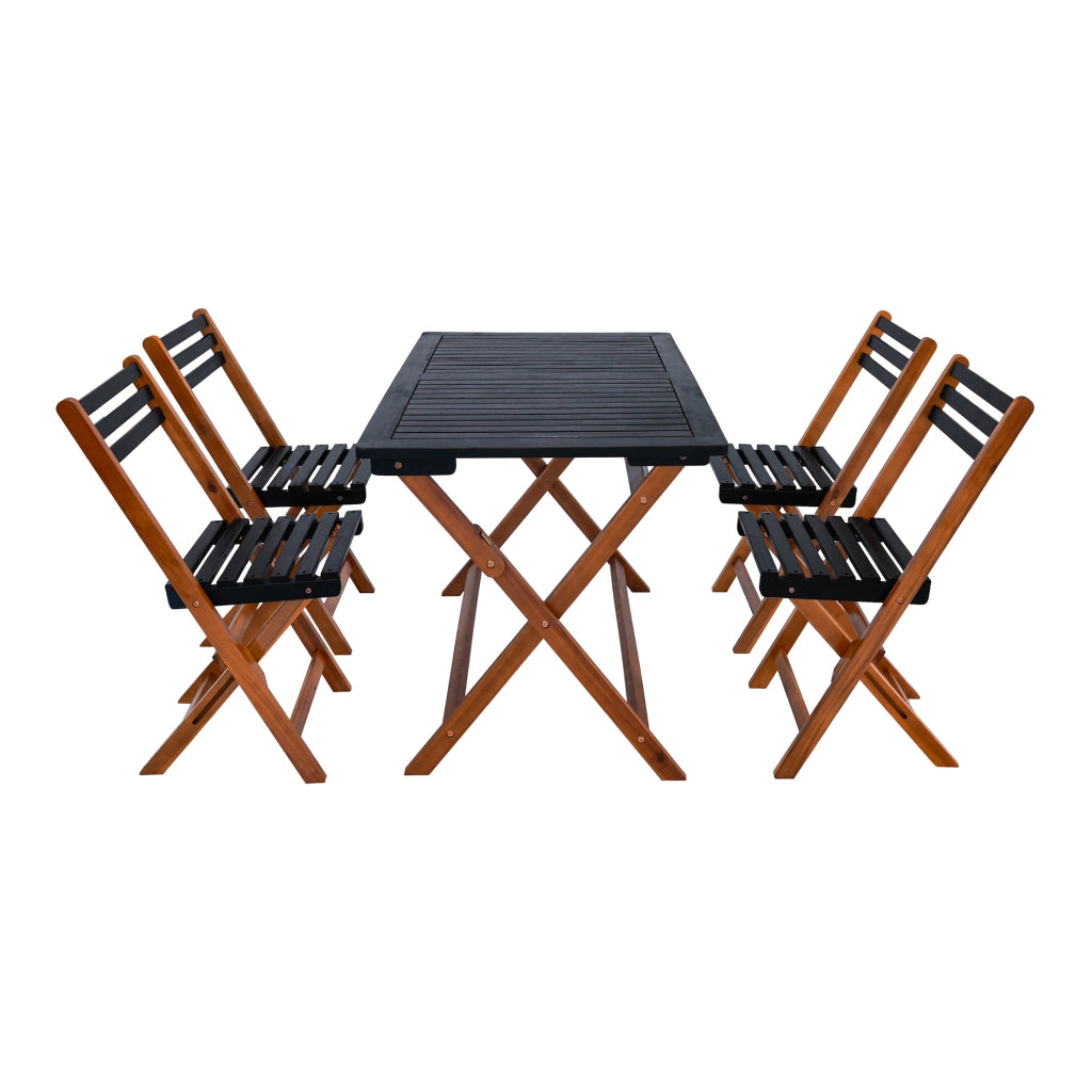 Set da Pranzo per Esterno Altamura in Legno di Acacia Certificato FSC® [en.casa]