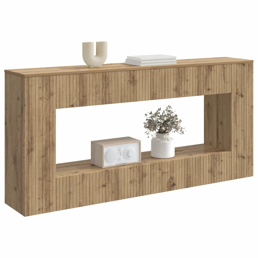 Tavolo consolle Rigato Rovere Artigianale 155 x 29 x 74 cm