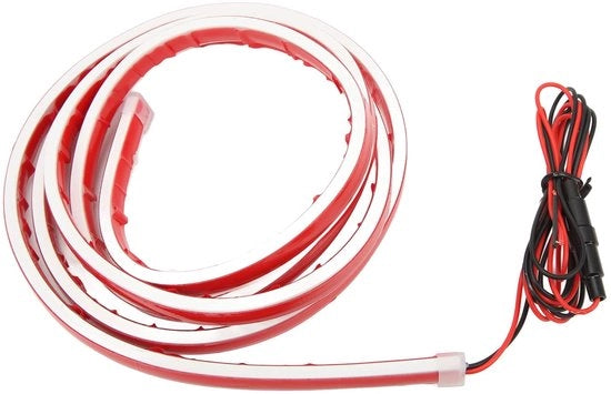 LED strip per capote auto - 180 cm - Rood - Flexibile e duratura - Miglioramento della sicurezza - Adatto per auto SUV e furgoni