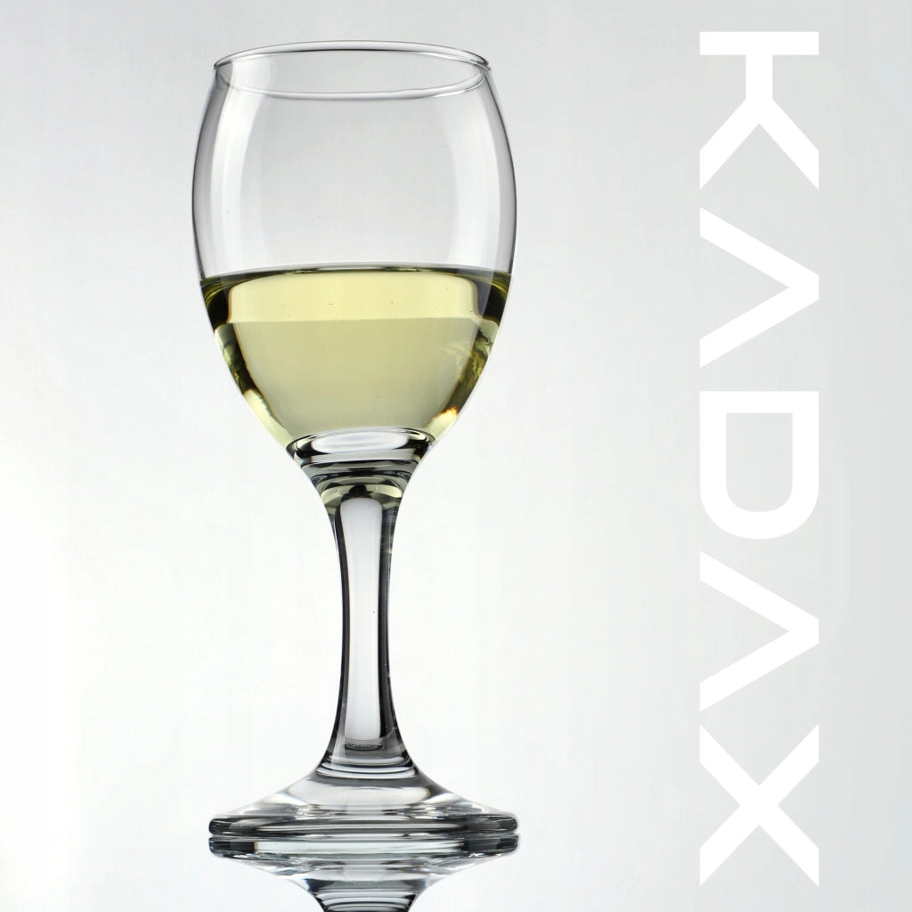 Set di 6 bicchieri da vino bianco KADAX da 200 ml, elegante set di bicchieri