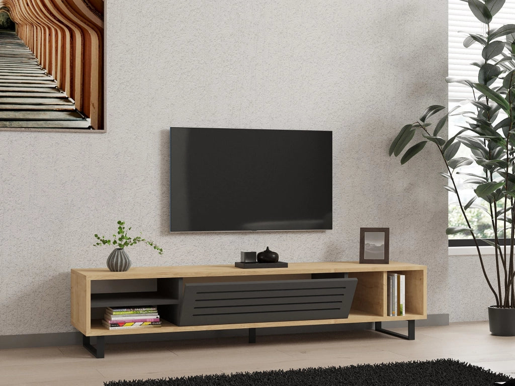 Porta TV in legno "Safir" 160 x 40 x 35 cm - Saphir