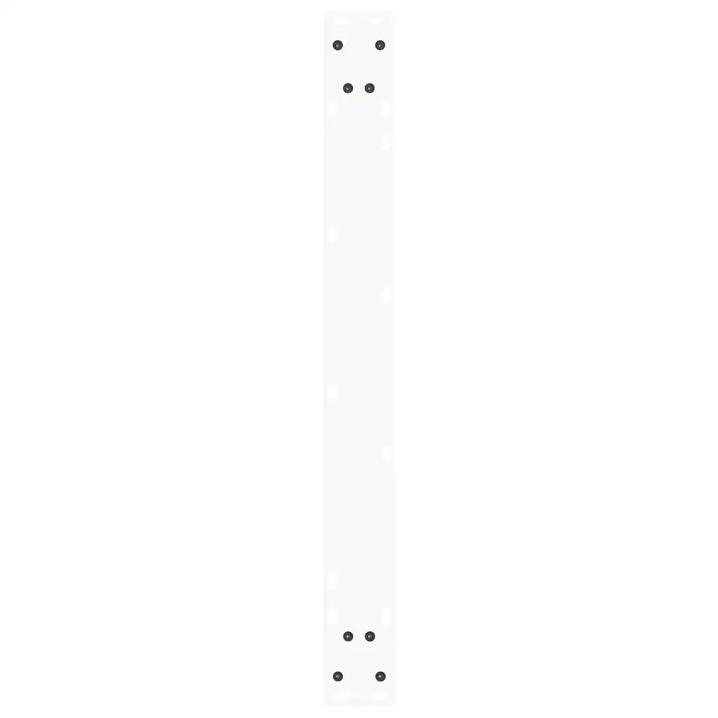 Gambe per tavolo da pranzo a forma di V 2 pz bianche 80x(72-73,3) cm in acciaio 4012649
